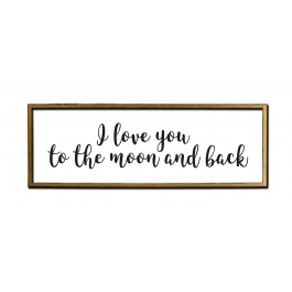 I Love You To the Moon and Back (Cursive)