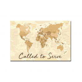 World Map (Antique), Called to Serve